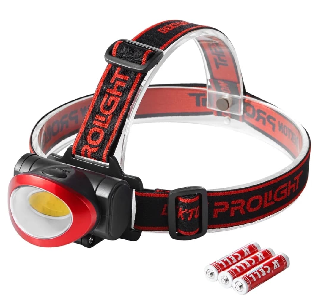 LED Head Lamp With Batteries